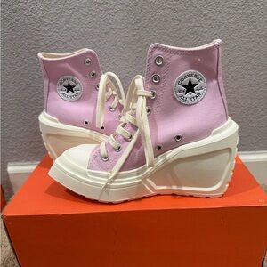 “New” Converse Pink High-Top Platform Sneakers size5.5,6,6.5
